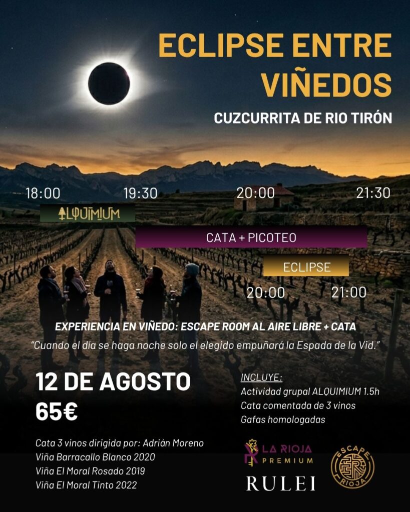 Eclipse entre viñedos